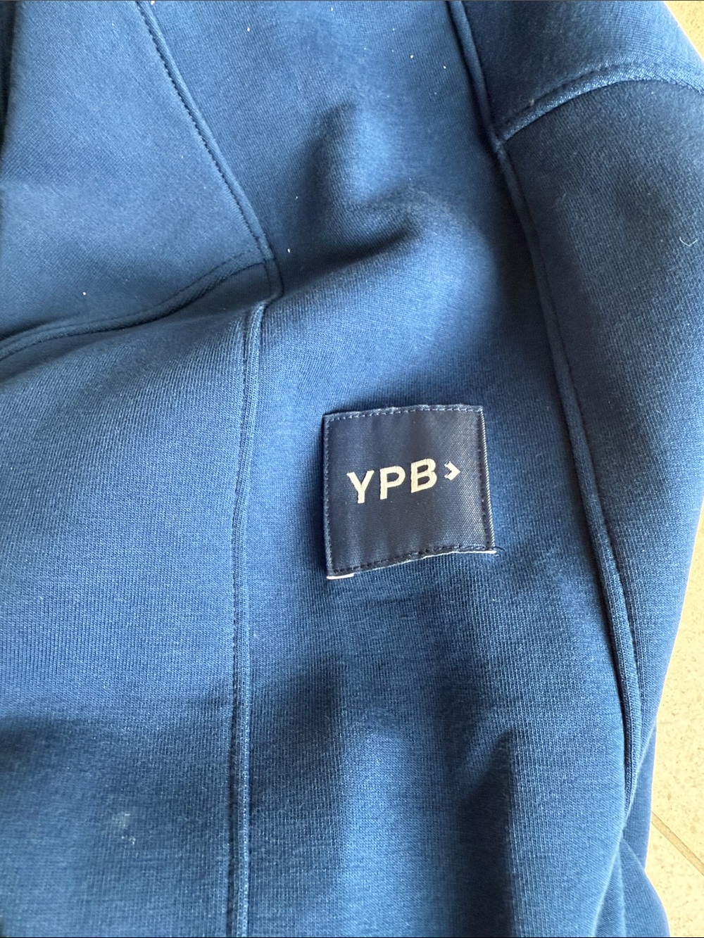 YPB by Abercrombie half zip cropped pullover, blue, size M - Picture 3 of 4